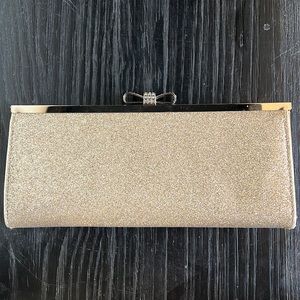 INC International Concepts gold clutch new condition purse bag